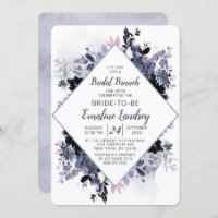 Nocturne Floral Chic Diamond Bridal Brunch Douche