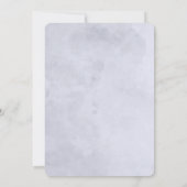 Invitation Nocturne Floral Navy Dusty Blue Floral Mariage (Dos)