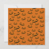 Invitation Nocturne Gourde d'Halloween (Dos)