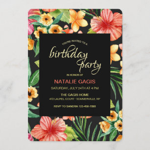 Invitation nocturne tropicale