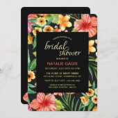 Invitation nocturne tropicale (Devant / Derrière)