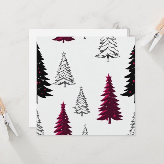 Invitation Noël (Devant/Arrière en situation)