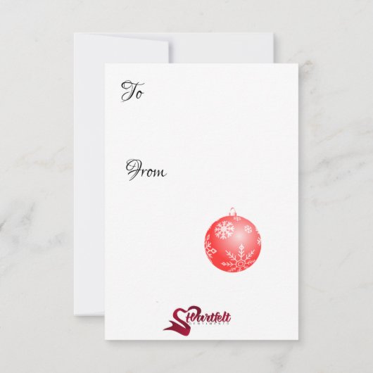 Invitation Noël (Dos)