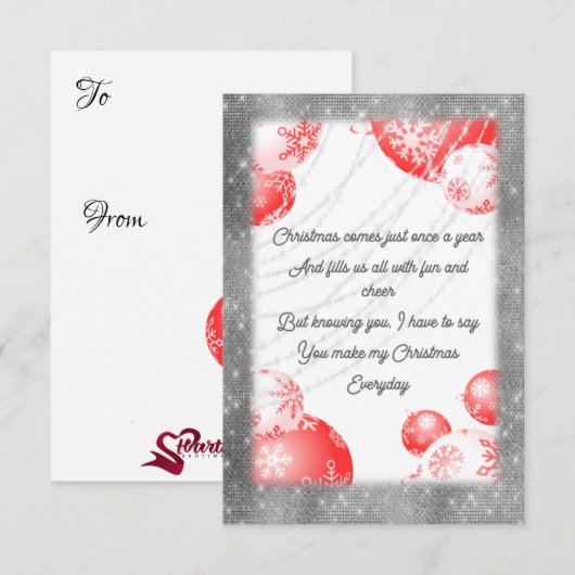 Invitation Noël (Devant / Derrière)