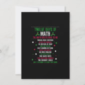 Invitation Noël 12jours de mathématiques (Devant)