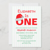 Invitation Noël 1er anniversaire (Devant)