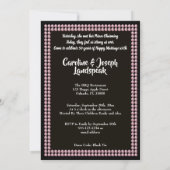 Invitation Noël 50e anniversaire Mariage Noir & Argent (Dos)