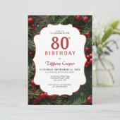 Invitation Noël 80e anniversaire (Debout devant)