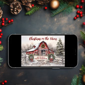 Invitation Noël à la Ferme Red Grange Fête de Noël