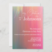 Invitation Noël à la fête de juillet (Devant)