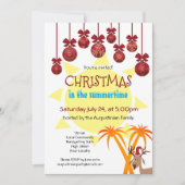 Invitation Noël à la fête d'été (Devant)