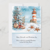 Invitation Noël à la plage | (Devant)