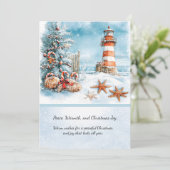 Invitation Noël à la plage | (Debout devant)