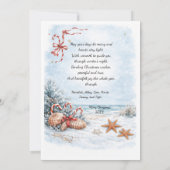 Invitation Noël à la plage | (Dos)
