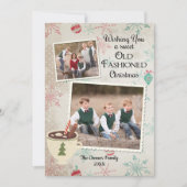 Invitation Noël à l'ancienne (Devant)