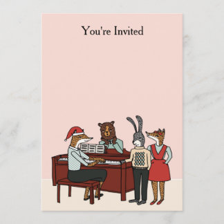 Invitation Noël à l'invitation de piano