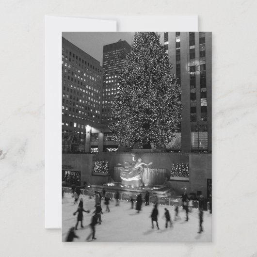 Invitation Noël à Rockefeller | Vide (Devant)