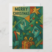 Invitation Noël à travers les yeux de Picasso Une célébrité c (Devant)