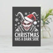 Invitation Noël a un côté sombre (Debout devant)