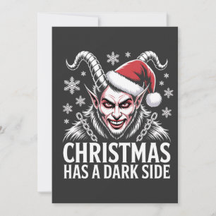 Invitation Noël a un côté sombre
