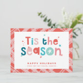 Invitation NOËL AFFAIRES MERCI c'est la citation de saison (Debout devant)