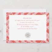 Invitation NOËL AFFAIRES MERCI c'est la citation de saison (Dos)