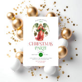 Invitation Noël Ange Typographie Fête de Noël En