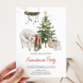 Invitation Noël Arbre Convivial Fête des amis
