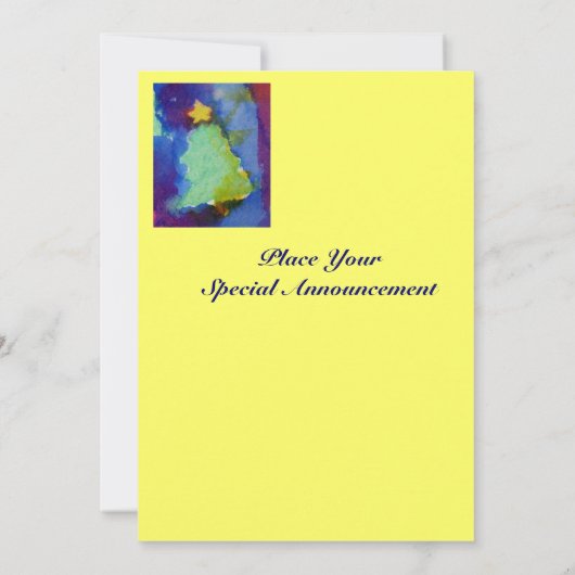 INVITATION NOËL ARBRE - FÊTE (Dos)