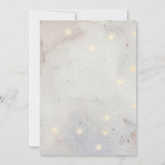 Invitation Noël Arbre Fête Dîner  (Dos)