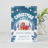 Invitation Noël Arbres Noël (Debout devant)