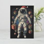 Invitation Noël Astronaute de Noël (Debout devant)