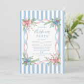 Invitation Noël au bonbon pastel (Debout devant)