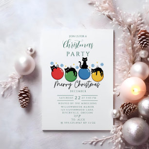 Invitation Noël au Chat Noir