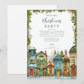 Invitation Noël au village enneigé (Devant / Derrière)