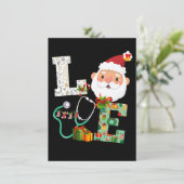 Invitation Noël aux Infirmières amoureuses Père Noël Noël (Debout devant)