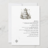Invitation Noël avec détails Mariage (Dos)