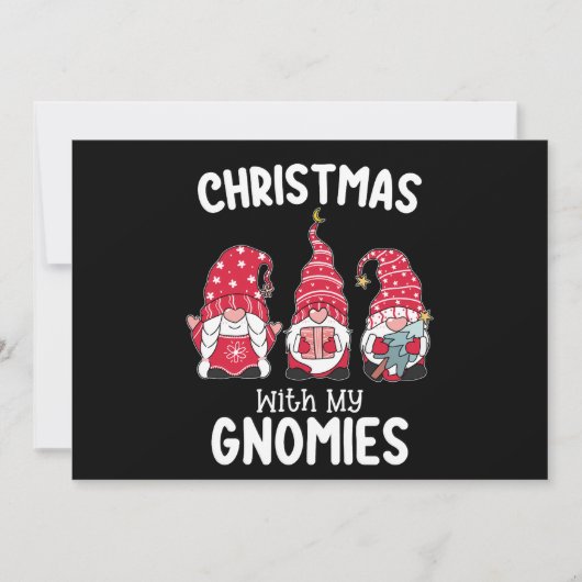 Invitation Noël Avec Mes Gnomies Gnomes (Devant)