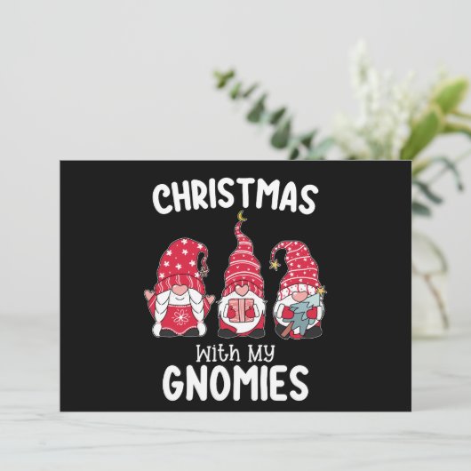 Invitation Noël Avec Mes Gnomies Gnomes (Debout devant)