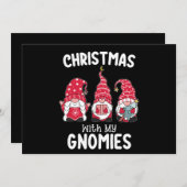 Invitation Noël Avec Mes Gnomies Gnomes (Devant / Derrière)