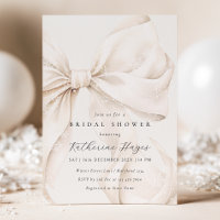 Noël : Baby Shower Hivernal de Mariée avec un Nœud