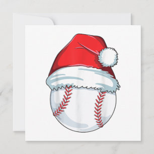 Invitation Noël Baseball Santa Hat Ball Enfants garçons Homme