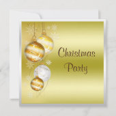 Invitation Noël Baubles & Étoiles Fête de Noël (Devant)