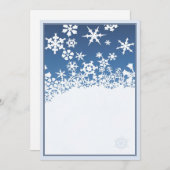 Invitation Noël blanc © (Devant / Derrière)