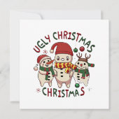 Invitation Noël blanc ; NOËL AFFREUX (Dos)