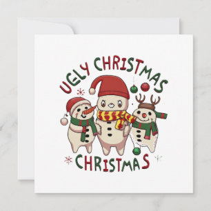 Invitation Noël blanc ; NOËL AFFREUX