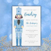 INVITATION NOËL BLEU NUTCRACKER FÊTE DE FÊTE