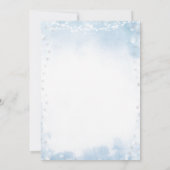 Invitation Noël bleu roux Un joli petit Baby shower (Dos)