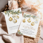 Invitation Noël Boho Merry Little Baby shower