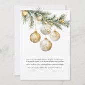 Invitation Noël Boho Merry Little Baby shower (Dos)